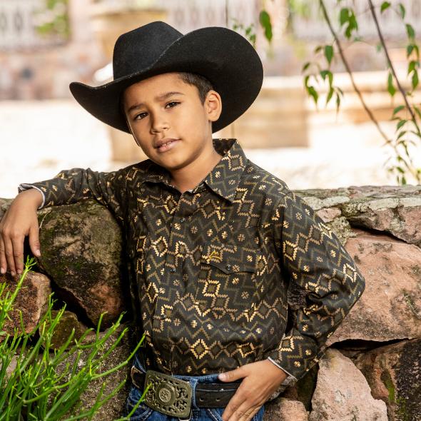 Traje vaquero formal para niño shops