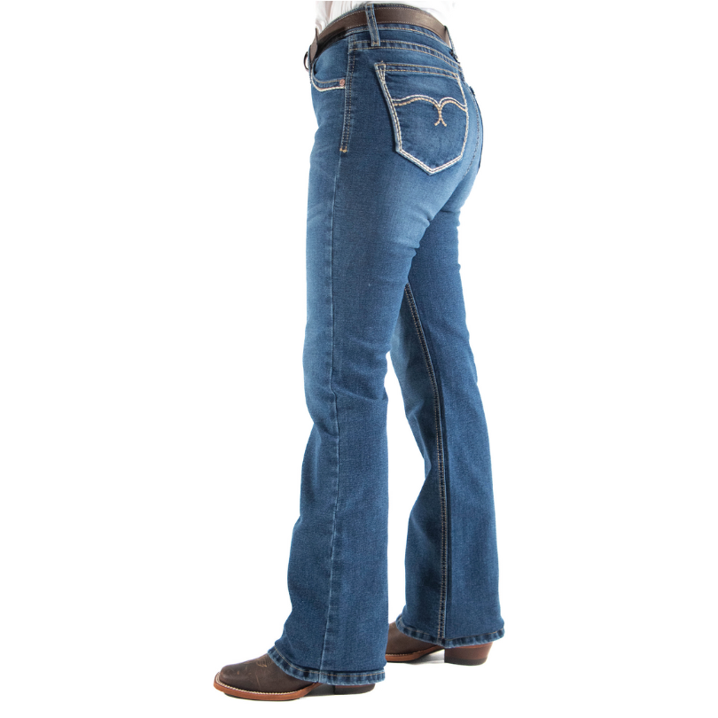 Cintura Alta Pantalones Jeans Ala Cintura Para Mujer Jeans Campana