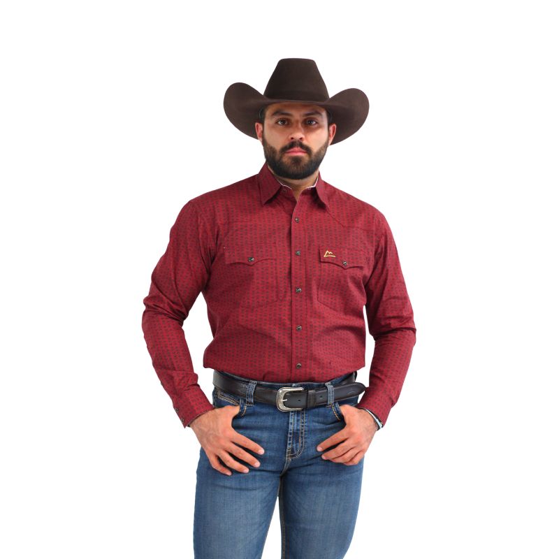 Camisa Vaquera Hombre Icy Denver Estampado Gallo A-CHH177