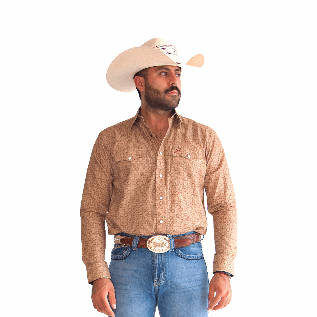 Camisa vaquera Denver Brown Textura