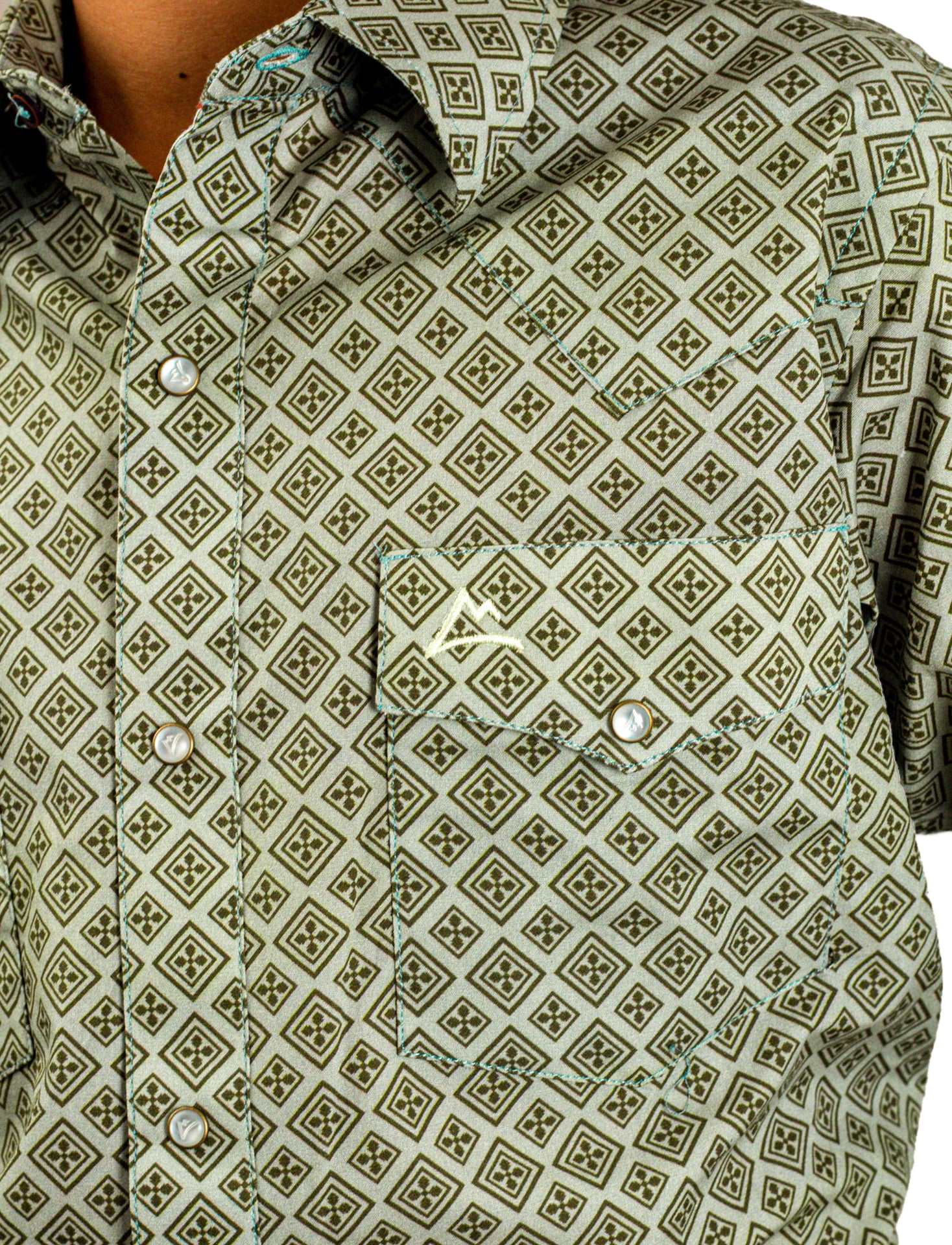 Camisa kids Rombos Verde CKD017