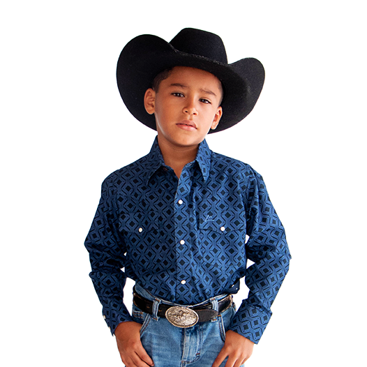 Camisa Kids Tile Marine CKD034