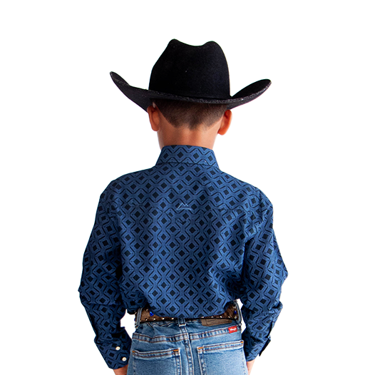 Camisa Kids Tile Marine CKD034