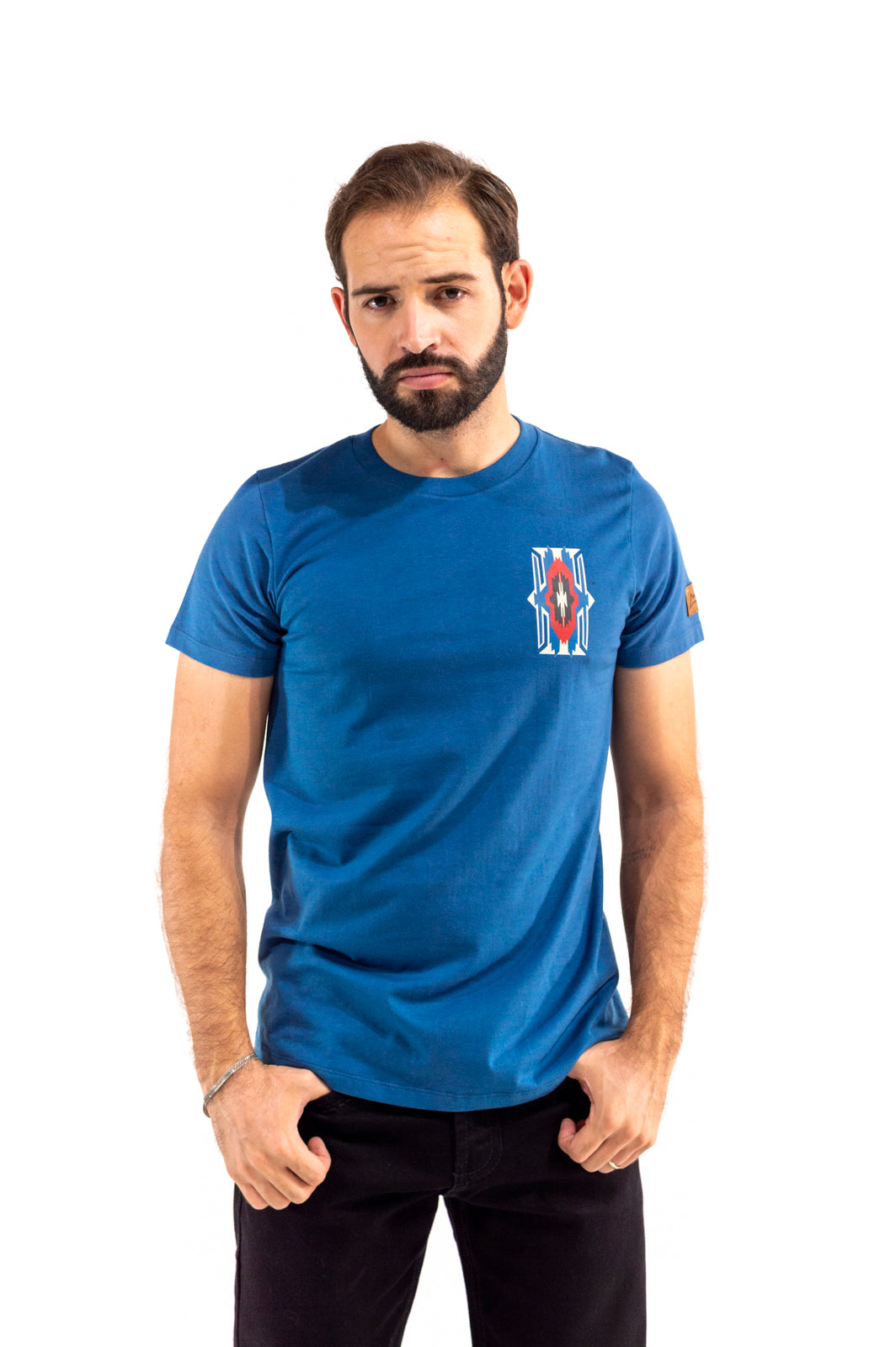 Playera para caballero AZUL PLUMBAGO TSC004