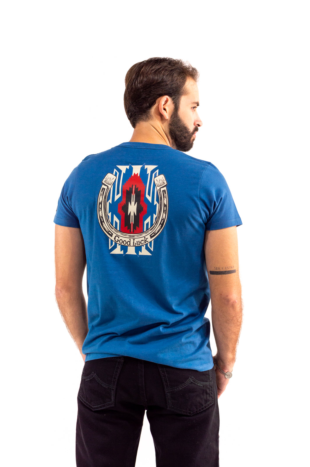 Playera para caballero AZUL PLUMBAGO TSC004