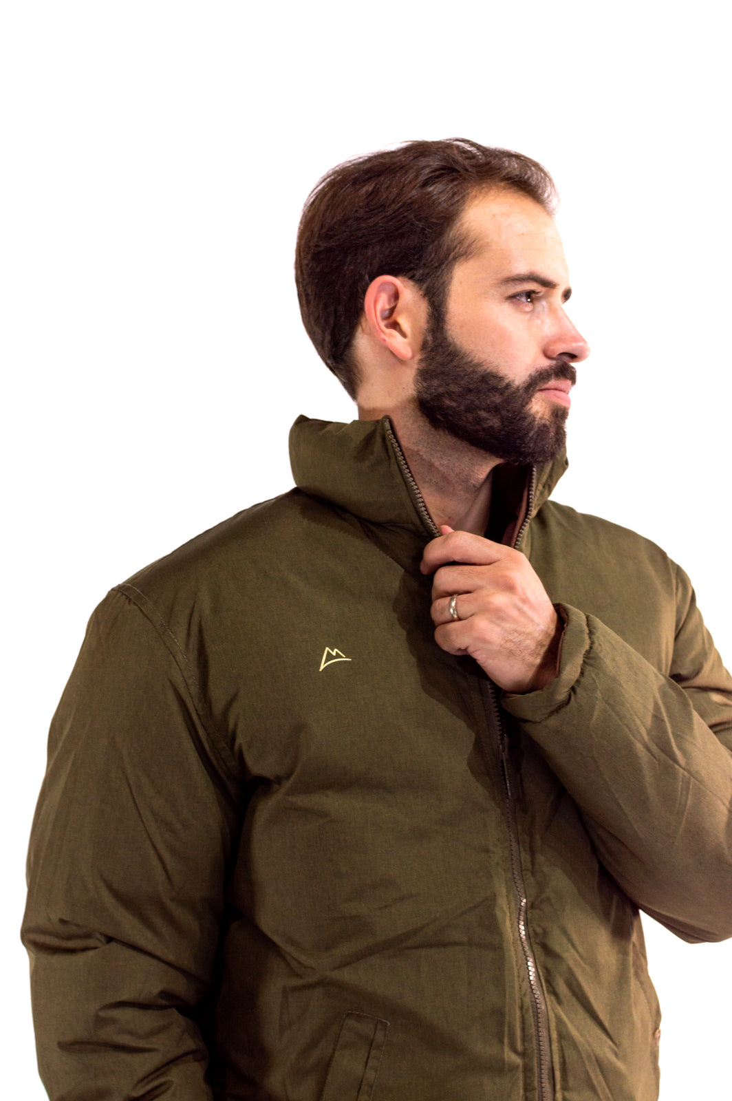 Double View Men's Jacket Red Coffee/Dark Olive JK120517-ME3-8