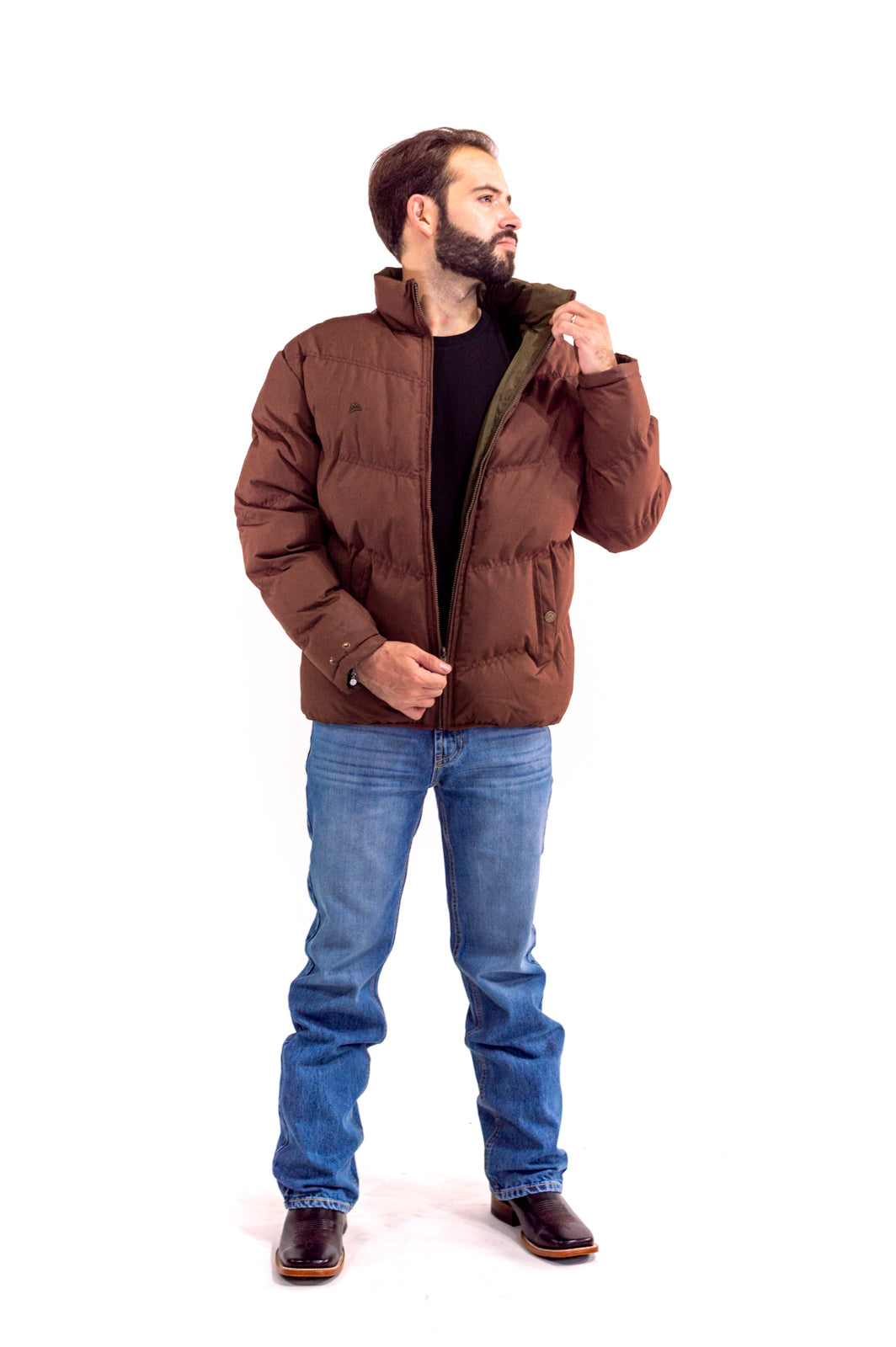 Double View Men's Jacket Red Coffee/Dark Olive JK120517-ME3-8