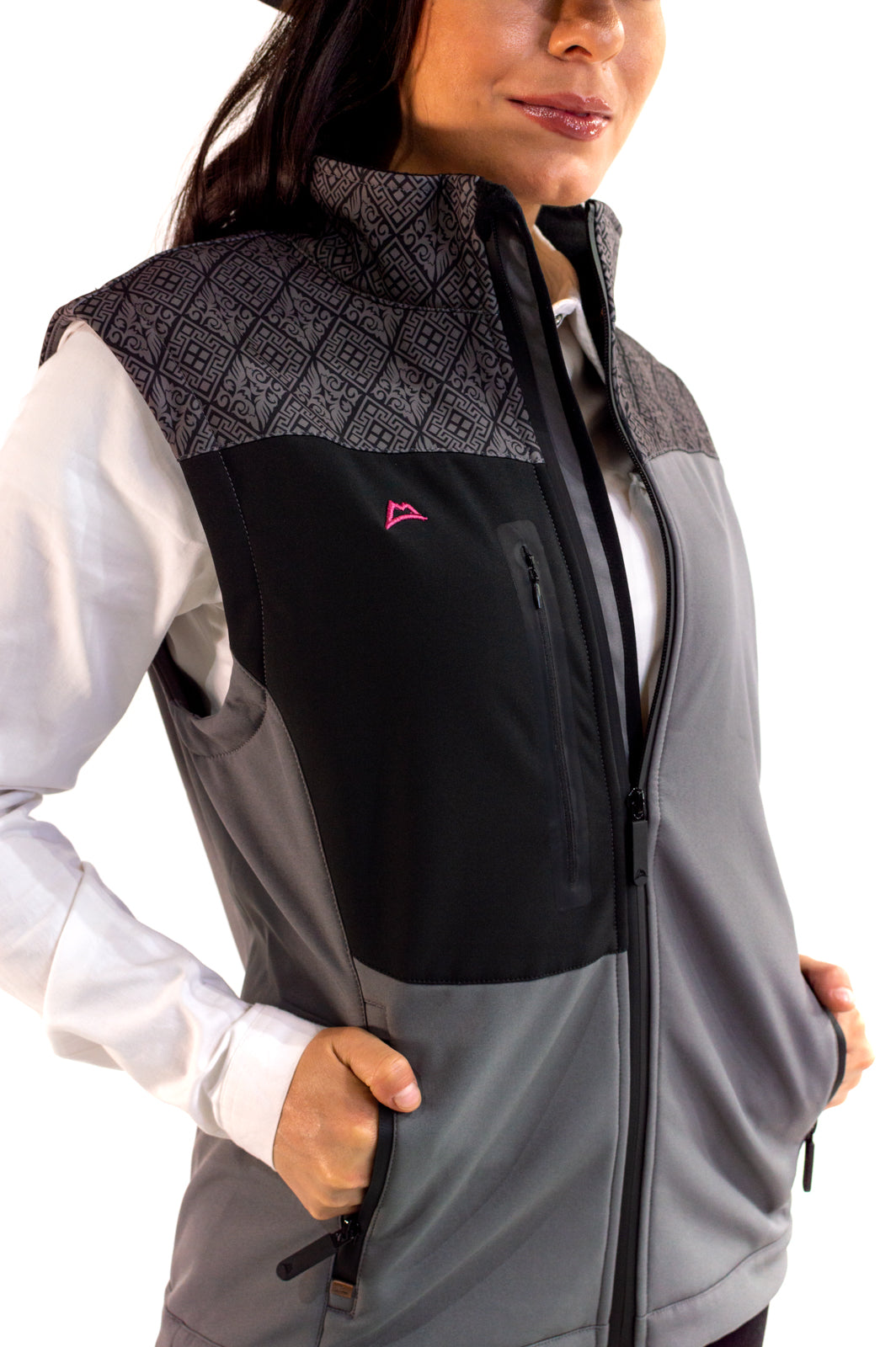 Chaleco mujer spandex étnico black WVE912-EB-22