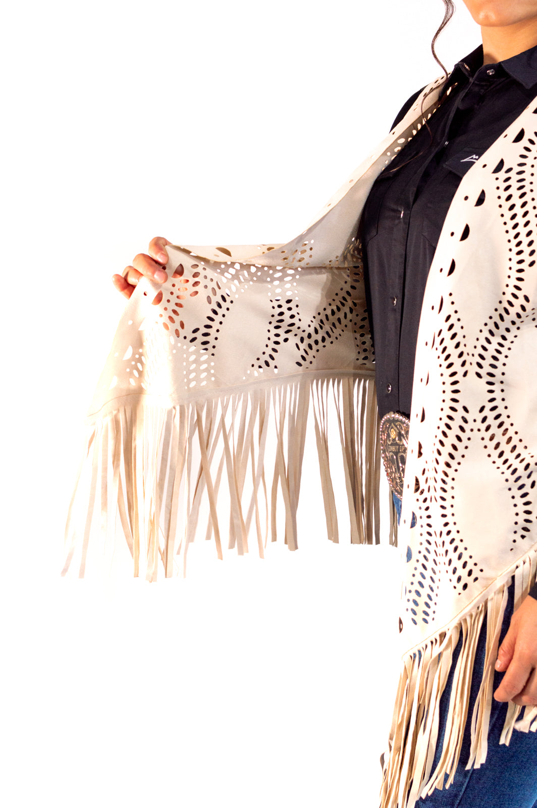 Poncho Icy Denver Beige Con Textura PD041