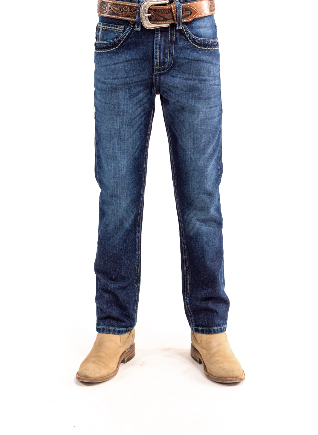 JEAN KIDS STRAIGHT RÍGIDO AZUL OSCURO/ DARK STONE JKD004