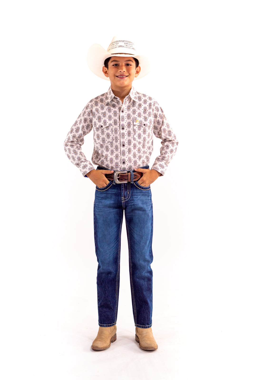 Camisa Kids NATIVE BLACK WITH YELLOW CKD027