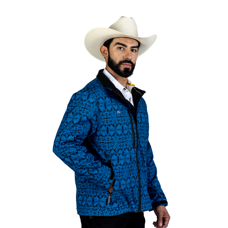 Chamarra Spandex Repujado Navy