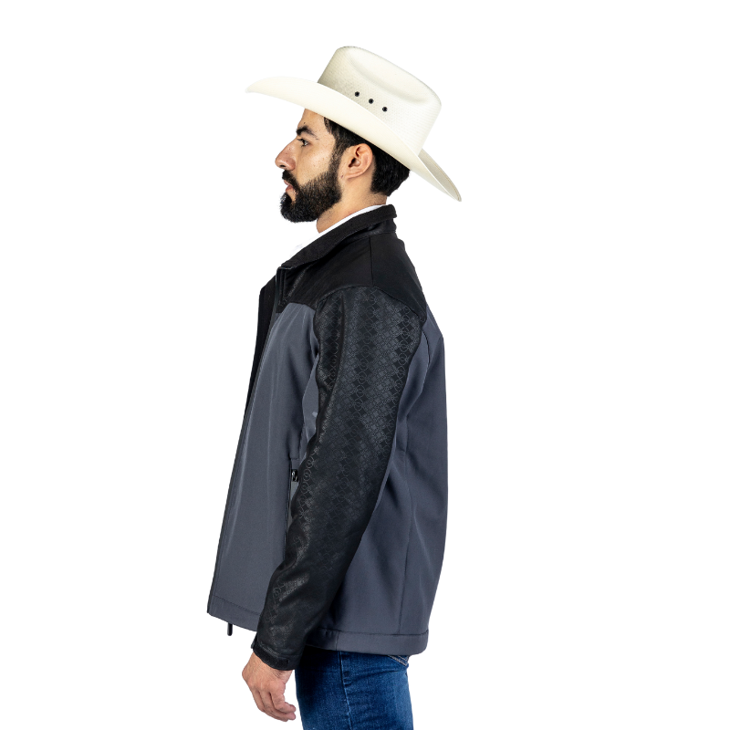 Chamarra Spandex  Forjado Gloss Black-Dark