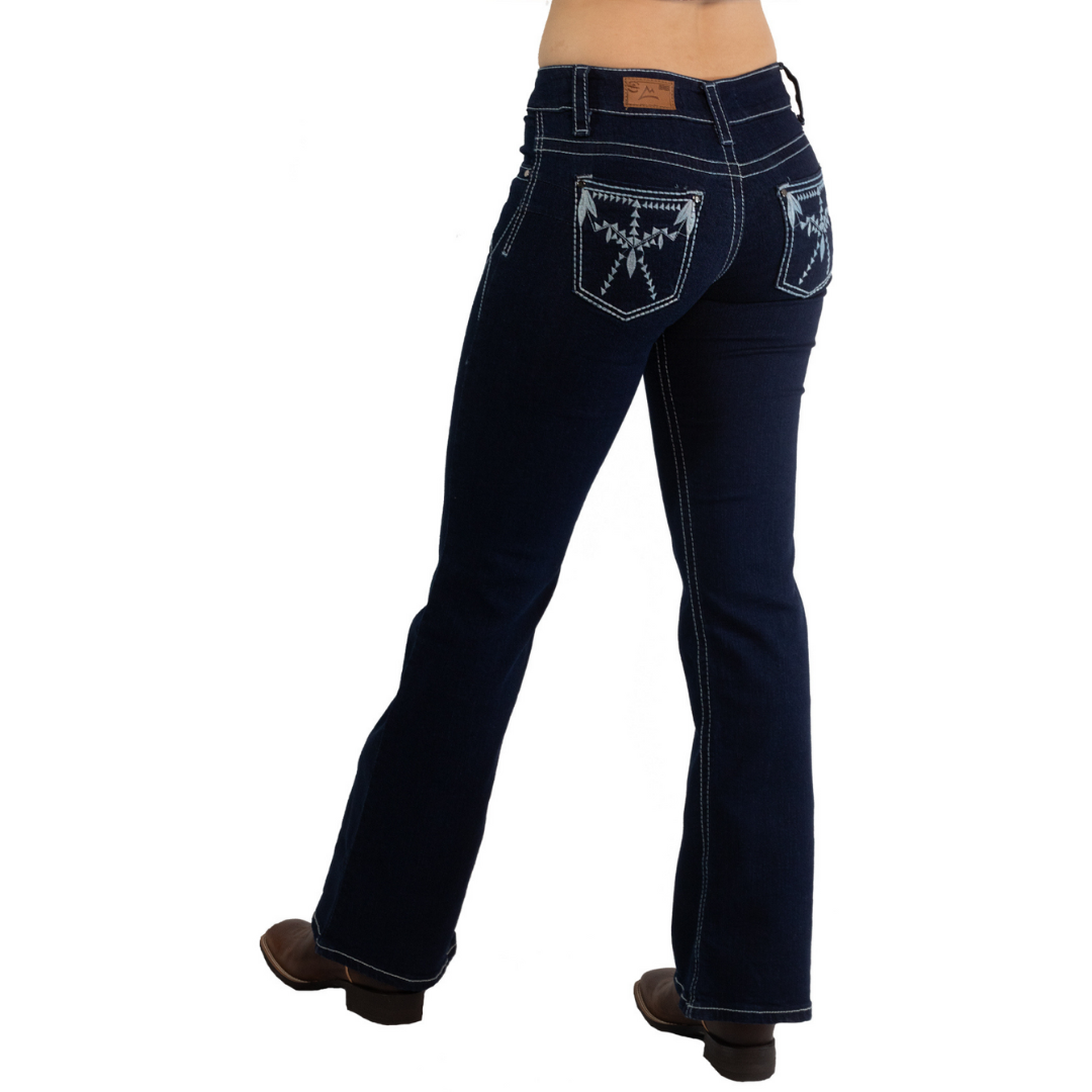 Jeans cintura media azul indigo DM022