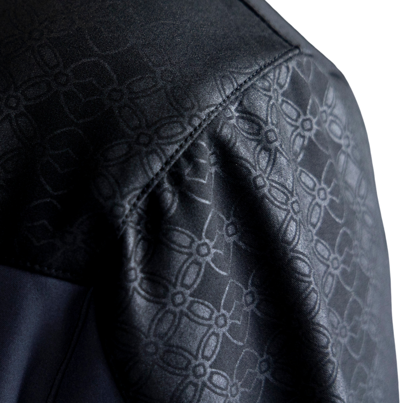 Chamarra Spandex  Forjado Gloss Black-Dark