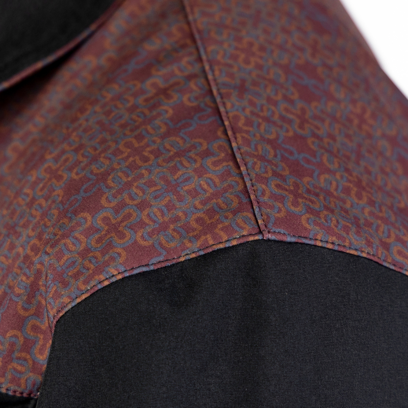 Chamarra Spandex Herradura Márron-Black