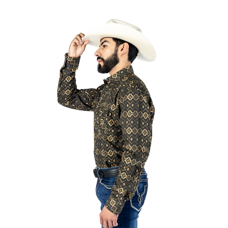 Camisa Vaquera Icy Denver Mosaico Nativo