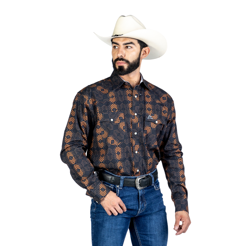 Camisa Vaquera Icy Denver Tribal Romboide A-CHH198