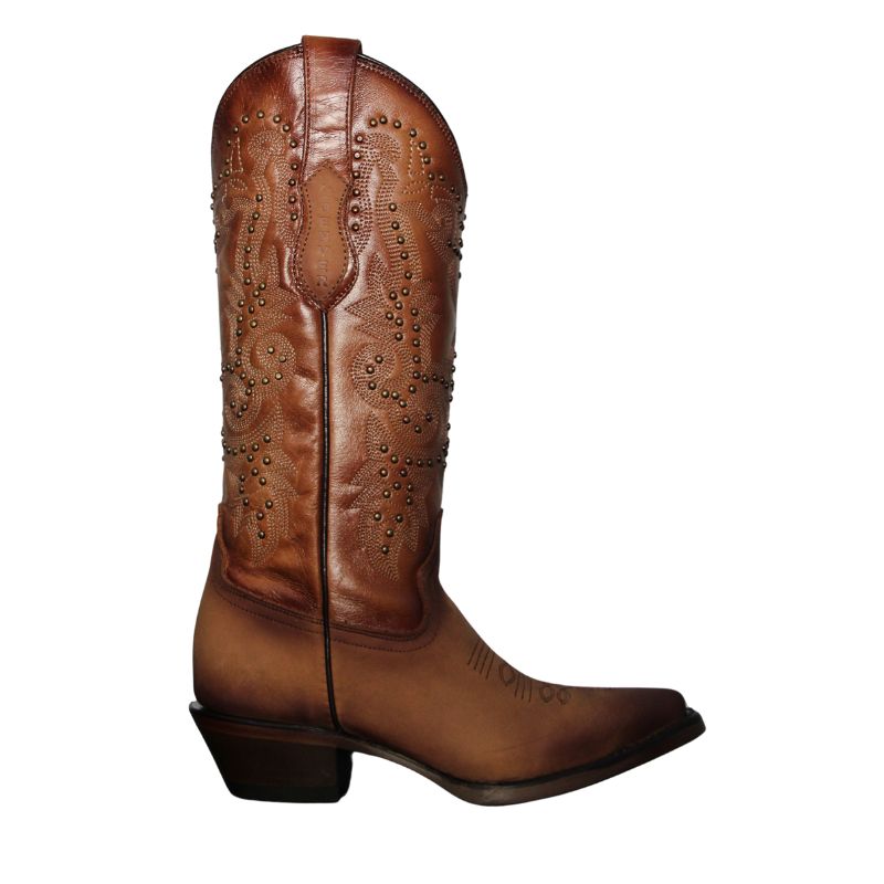 Bota Vaquera Dama Crazy Miel
