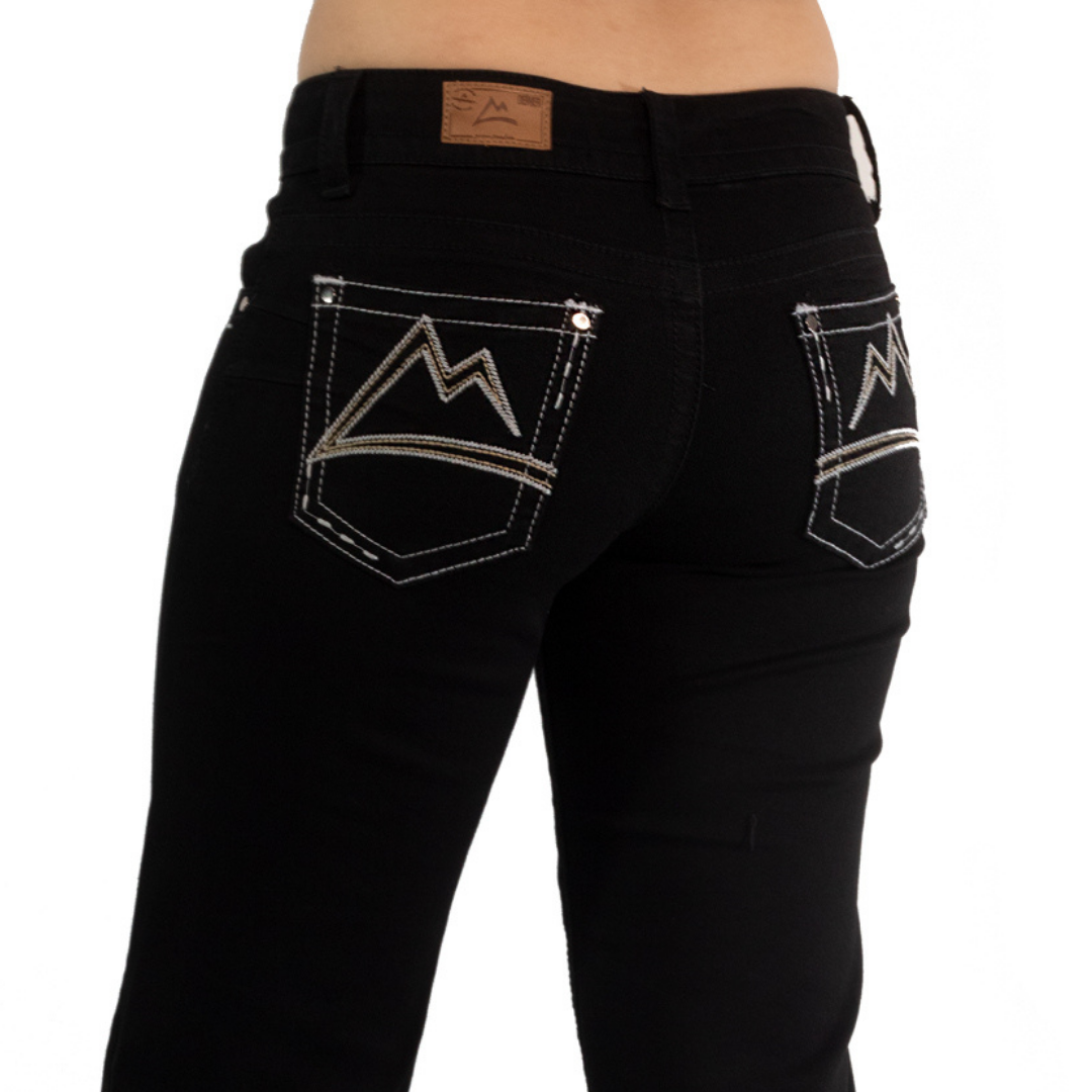 Jeans Icy Denver cintura media negro DM026