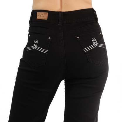 Jeans Icy Denver cintura alta negro DM023