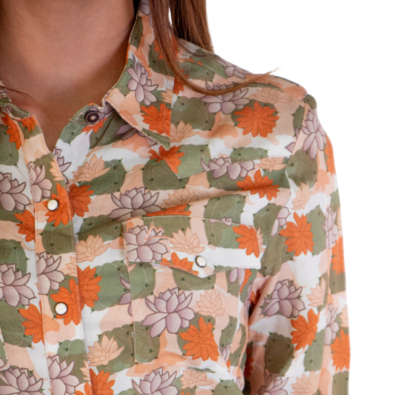 Camisa Mujer Icy Denver Estampado Cactus A-cm132