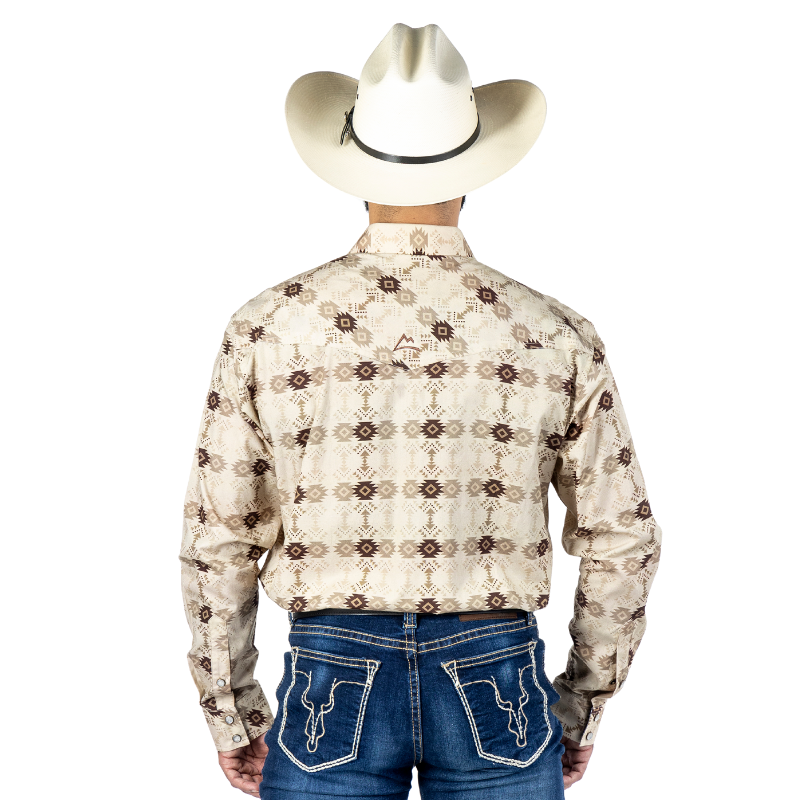 Camisa Vaquera Icy Denver Mosaico Azteca Tribal