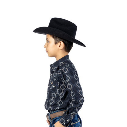 Camisa Kids Estampado Mosaico Rombos CKD044