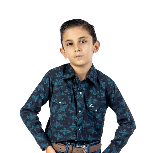 Camisa Kids Estampado Triangulo Tribal CKD045