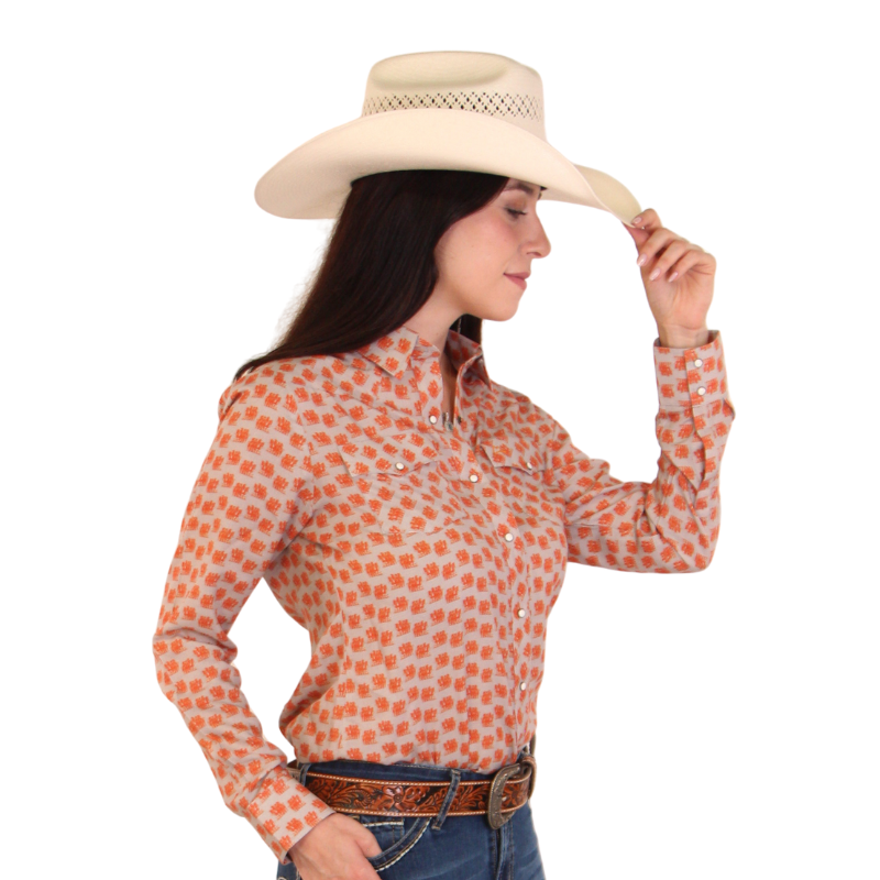 Camisa Vaquera Dama Estampado Vaqueras