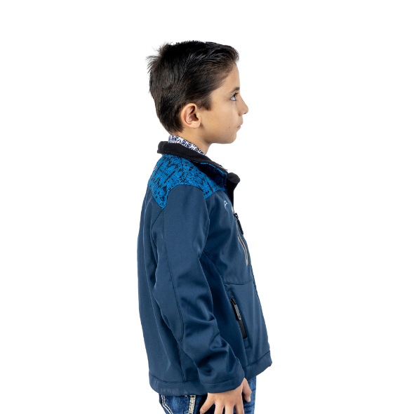 Chamarra Kids Spandex Repujado Navy/Dark Navy