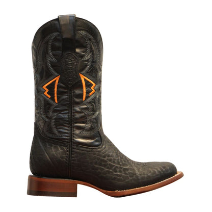 Bota Vaquera Caballero Icy Denver Marlboro Cuello de Toro Negro BD0036-MB