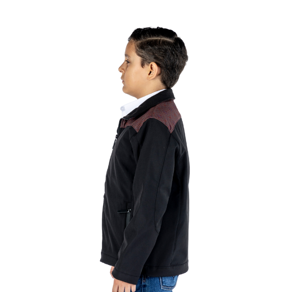 KD919-HM1 Chamarra Kids Spandex Herradura Marrón/Black