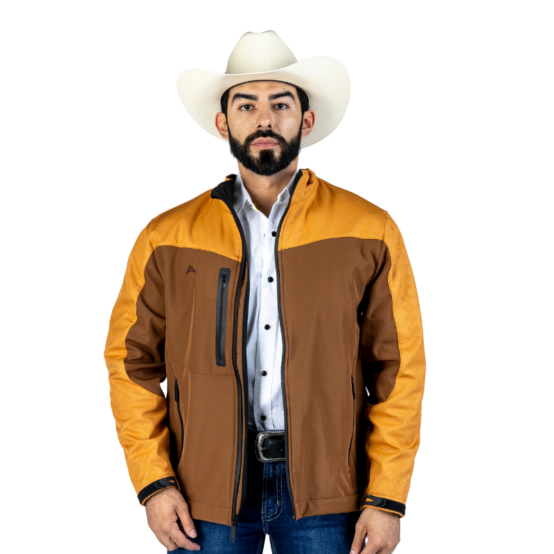 Chamarra Spandex Forjado Gloss Yellow-Brown