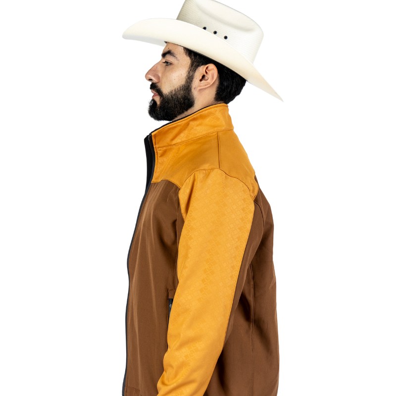 Chamarra Spandex Forjado Gloss Yellow-Brown