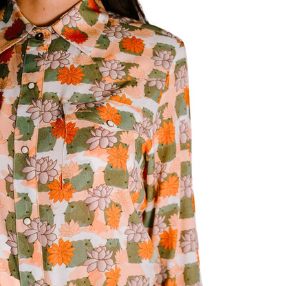 Camisa Mujer Icy Denver Estampado Cactus A-cm132