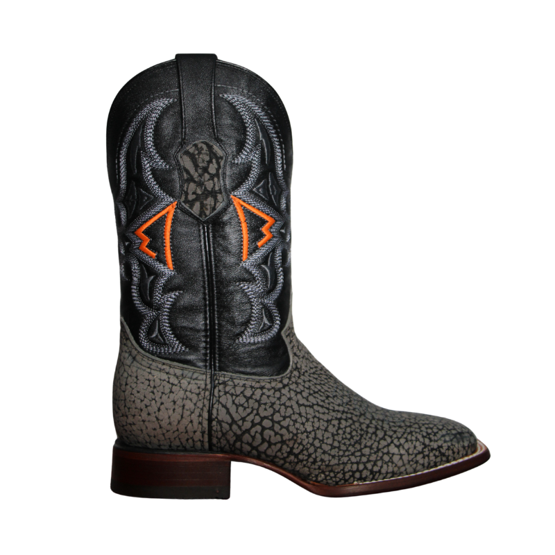 Botas Caballero Rodeo Piel Cuello de Toro Gris Icy Denver BD006