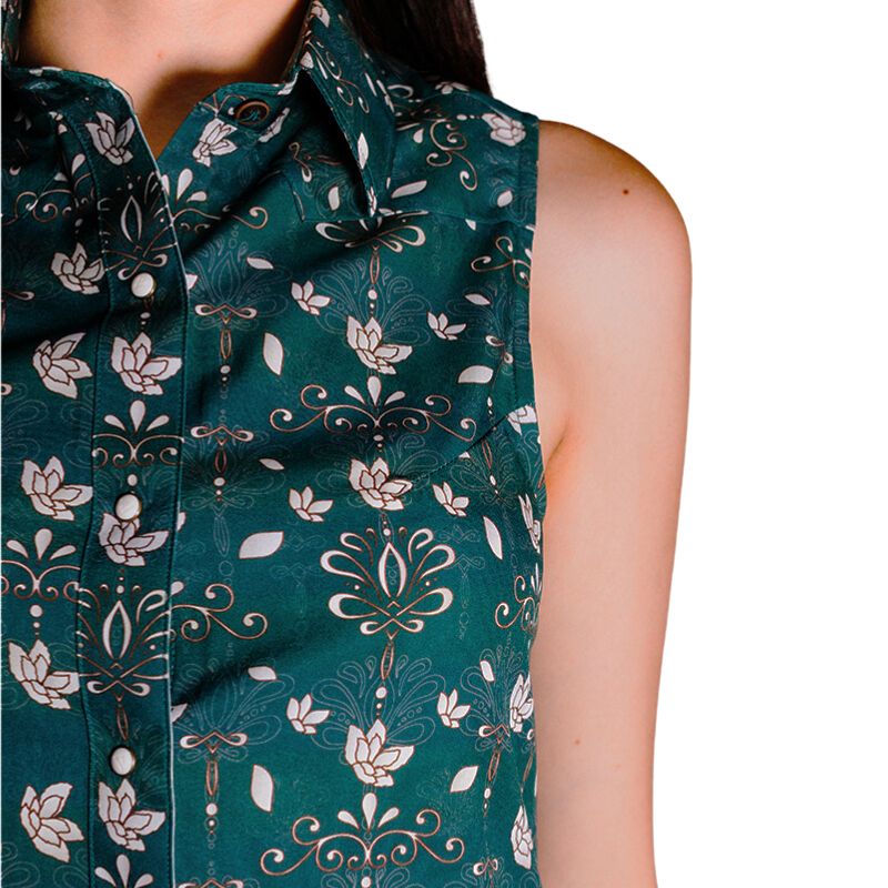 Blusa Mujer Icy Denver Estampado Flor De Yuka Verde C-CM128