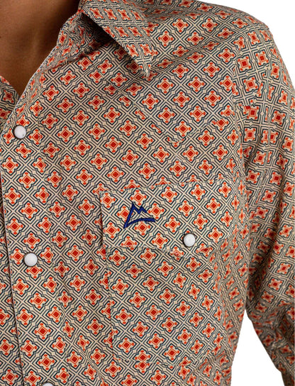 Camisa Kids Mosaico Naranja CKD020
