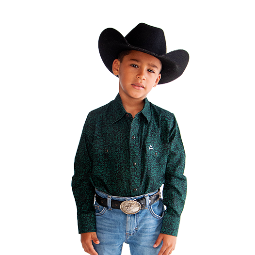 Camisa Kids Lisa Tribal Green