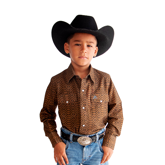 Kids native brown shirt