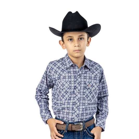 Camisa Kids Estampado Mosaico Herreria CKD047