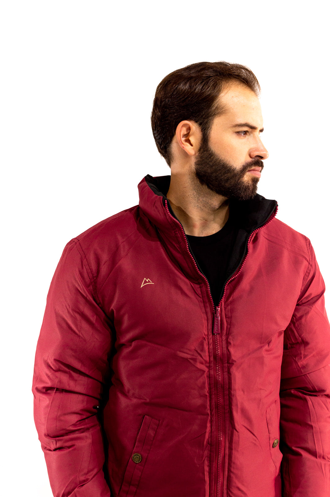 Chamarra Caballero Doble Vista Black/Wine