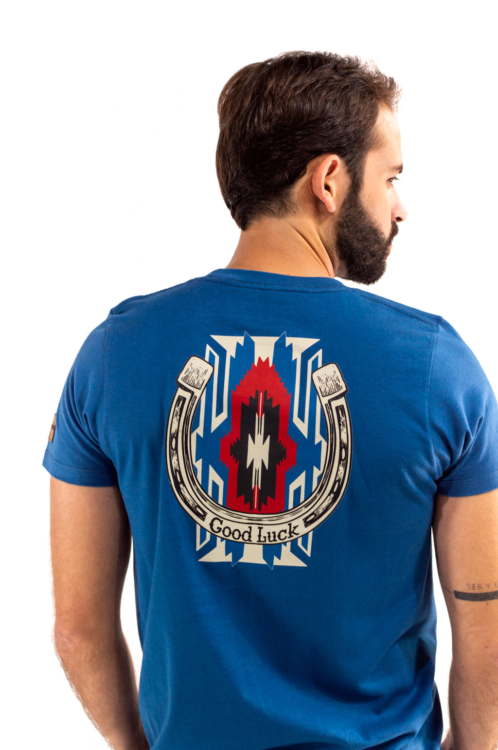 Playera Para Caballero Azul Plumbago TSC004