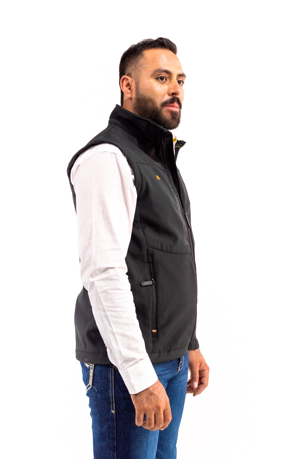 Chaleco Caballero Resistente Al Agua Black Orange