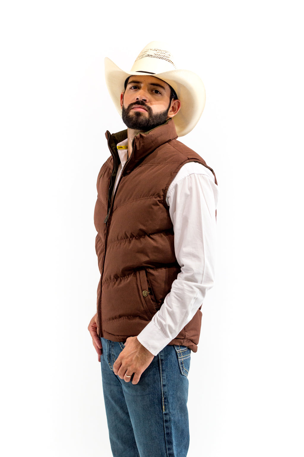Chaleco Caballero Doble Vista Red Coffee/Dark Olive VE120517-ME3-8