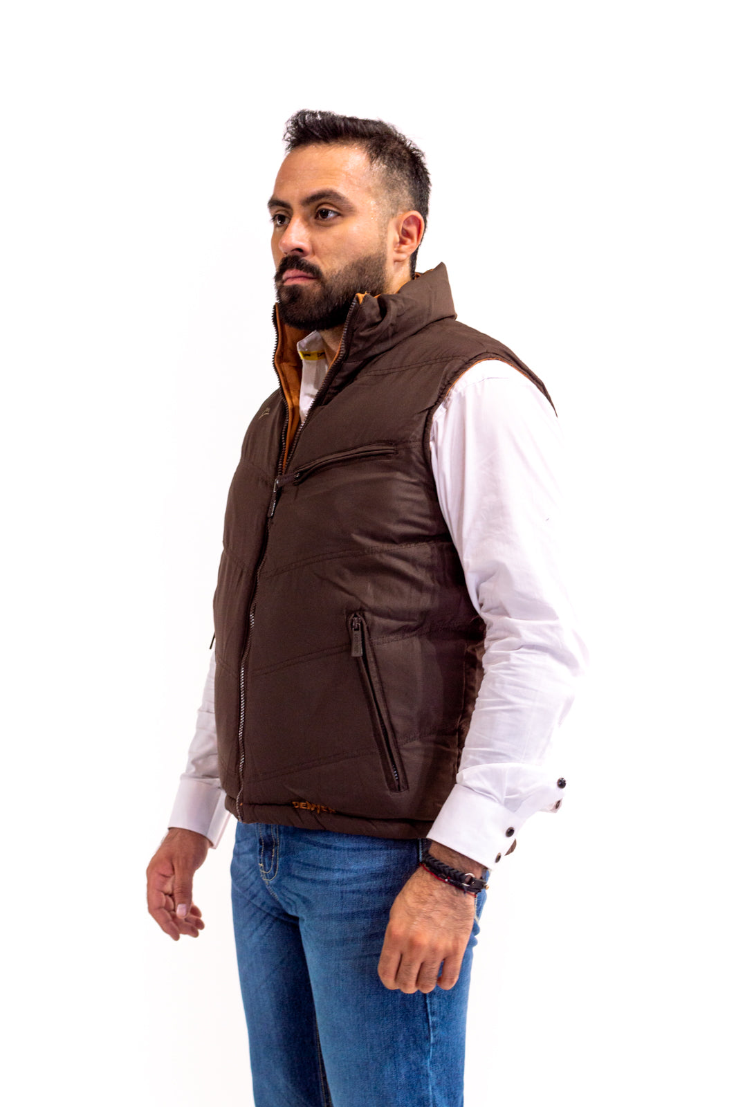 Chaleco Caballero Doble Vista Yellow/Brown