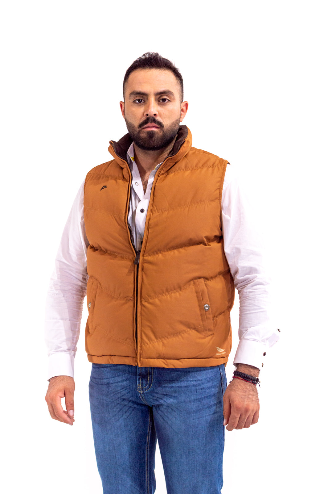 Chaleco Caballero Doble Vista Yellow/Brown