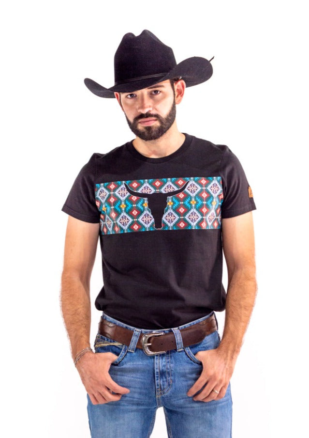 Playera Para Caballero Negra TSC003 – Icy Denver