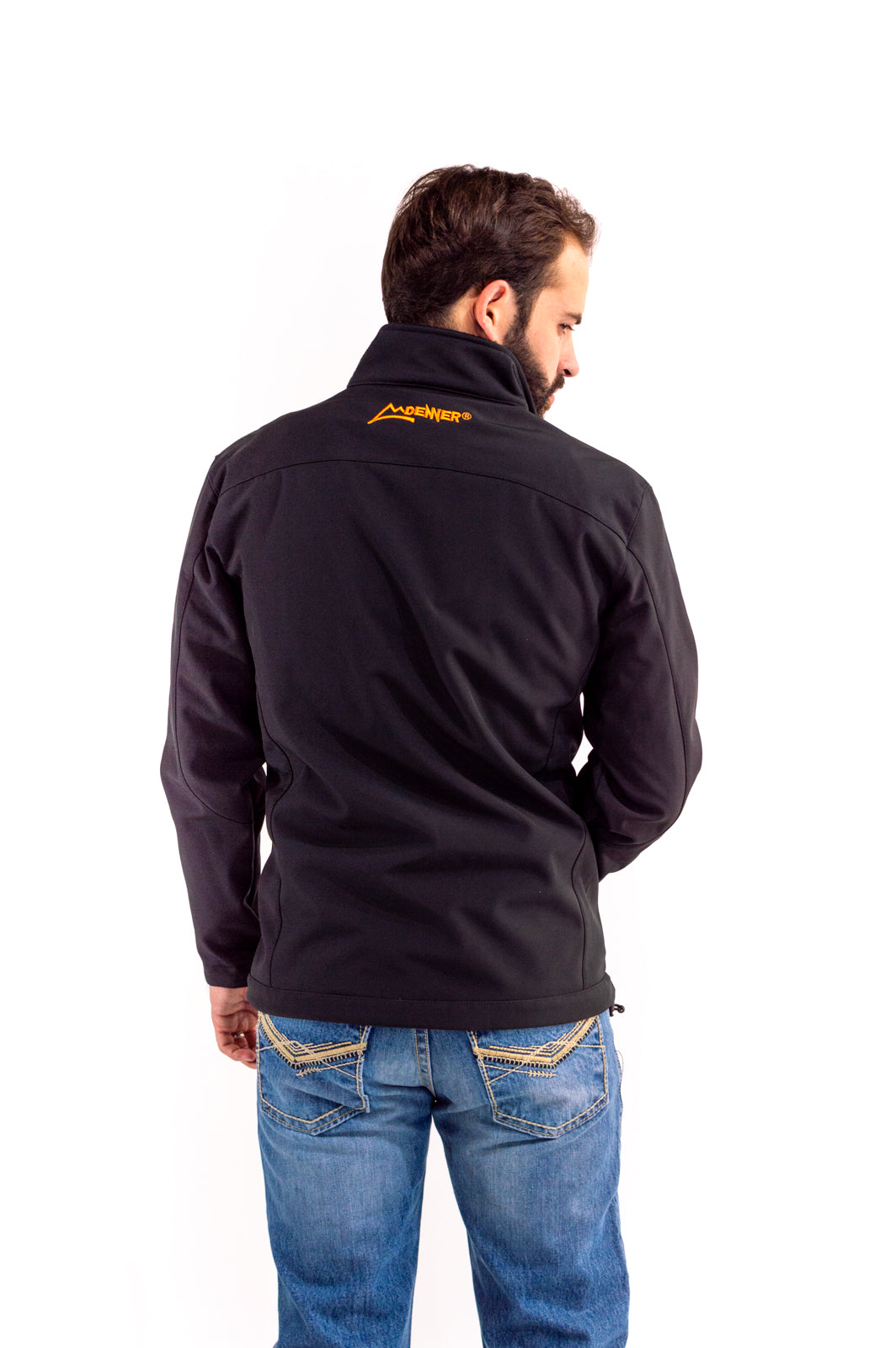 Men's Jacket Spandex Black/Orange JK1995-SP1-2